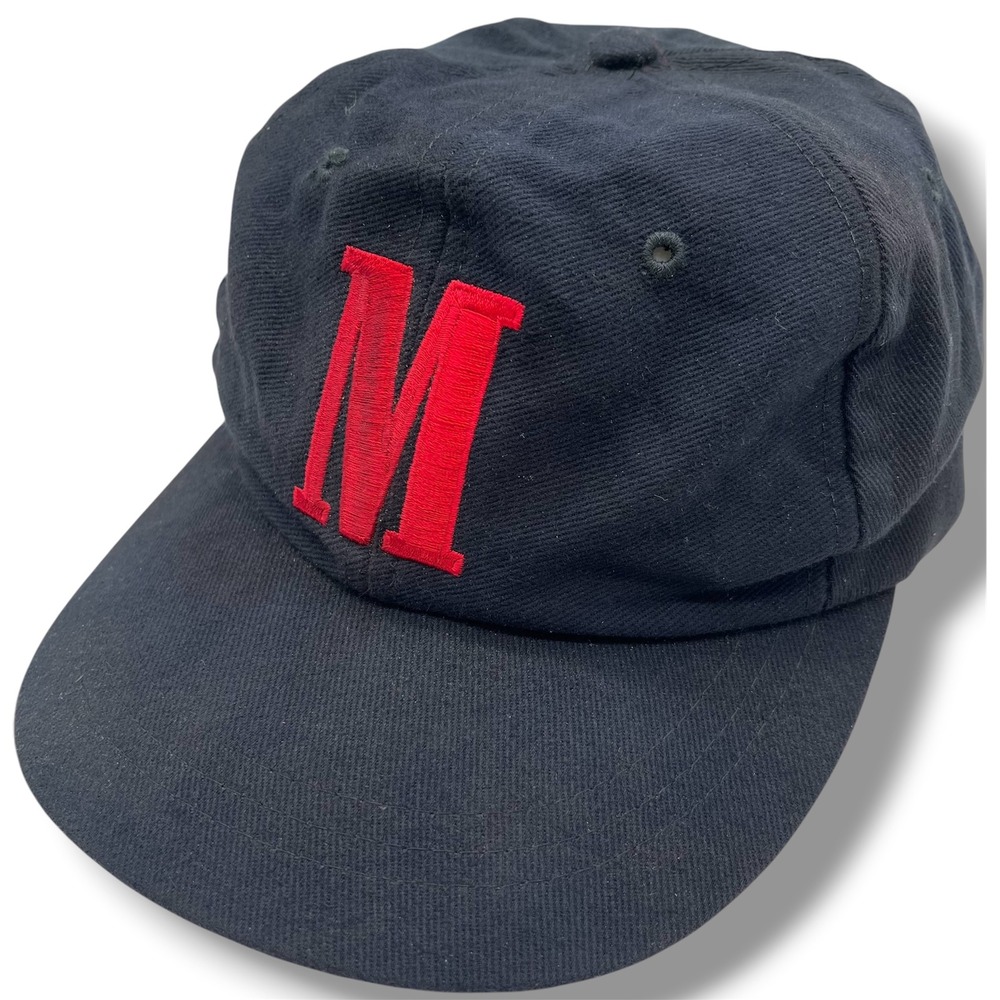 Vintage Marlboro Adventure Team Hat Black Red M Logo Bronco Strapback Cap Hat